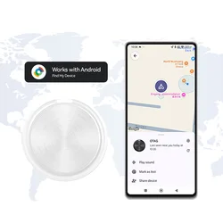 Wireless Smart Tracker Locator - Enhanced Tracking Device for Bags, Keys, Pets, and More (WHITE)