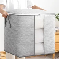 Large-capacity Clothing Storage Bag Visual Storage Box with Handles and Zipper Dustproof and Waterproof Wardrobe Storage Bag 2