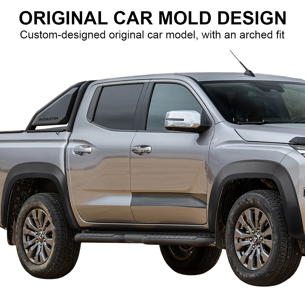 미쓰비시 트라이톤 L200 MV 2024 2025 2026 넥스트젠 더블캡 차량용 OEM 스타일 펜더 플레어 휠 아치 키트 머드가드 악세사리