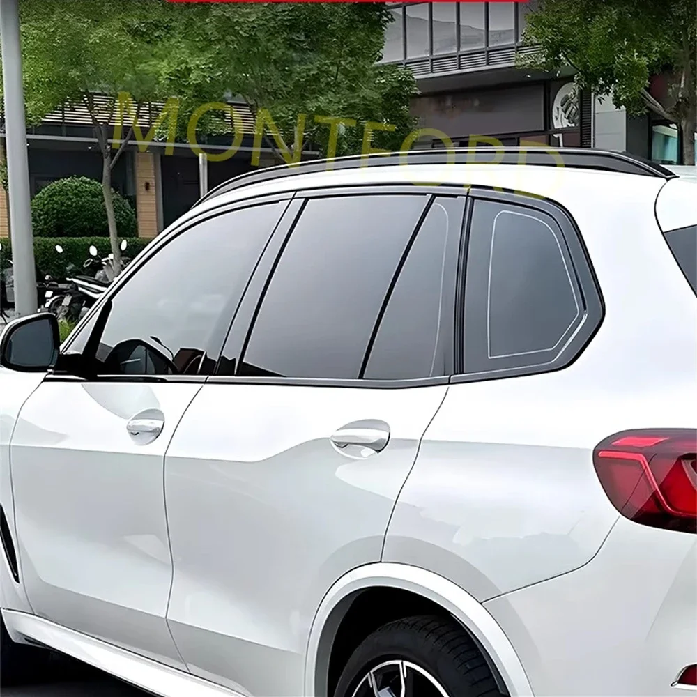 블랙 스틸 몰딩 프레임 스트립 트림 커버, BMW X7 G07 2019-2023 용