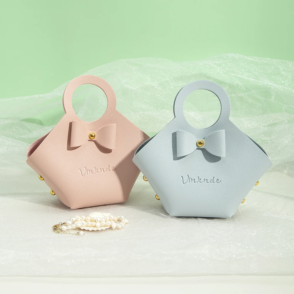 20/50/100 Stück Leder-Schmuckbeutel mit individuellem Logo für Ringe, Ohrringe, Armbänder, Samt-Flanell-Baumwollbeutel, Hochzeits-Süßigkeiten-Aufbewahrungsbox – Detail 6