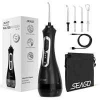 SEAGO New Oral Dental Irrigator Portable Water Flosser USB Rechargeable 3 Modes DIY Mode IPX7 Water for Cleaning Teeth SG833 1