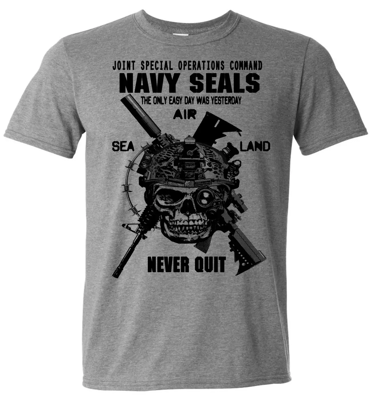 Military Tshirts Command Clothing Cotton Tshirts Navy Seals Shirt. Short Sleeve