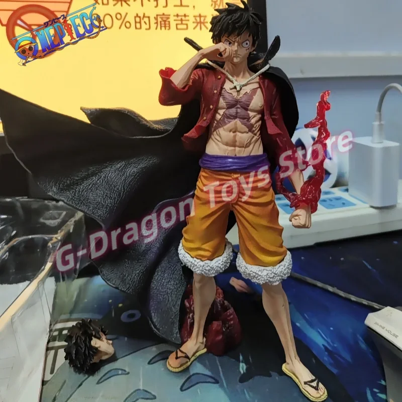 

New One Piecev Pirate King Gk Liangchen Lufei Third Bullet New And Old Emperor Series Handheld Decoration Statue Anime Surroundi