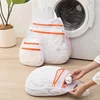 1PC Large Capacity Storage Hanging Bags Double Layer Zipper Underwear Washing Laundry Bag Multifunctional Wardrobe Organizer 2