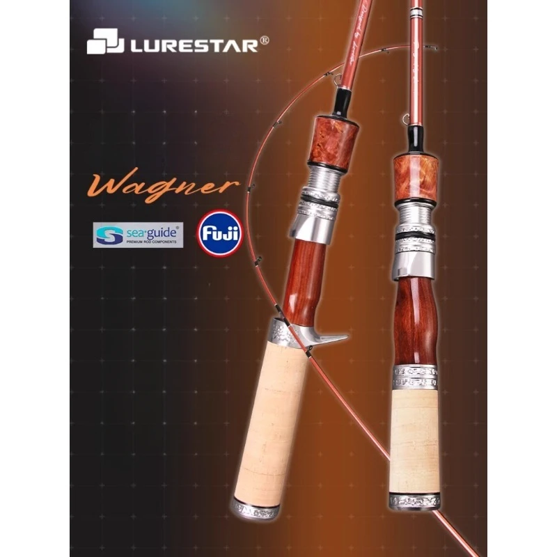 

LURESTAR-Lure Rod Fuji Guide Ring Stream Rod Carbon Multi Section Ultra Soft Micro Object UL/L Flying Fishing Rod 1.53m-1.81m