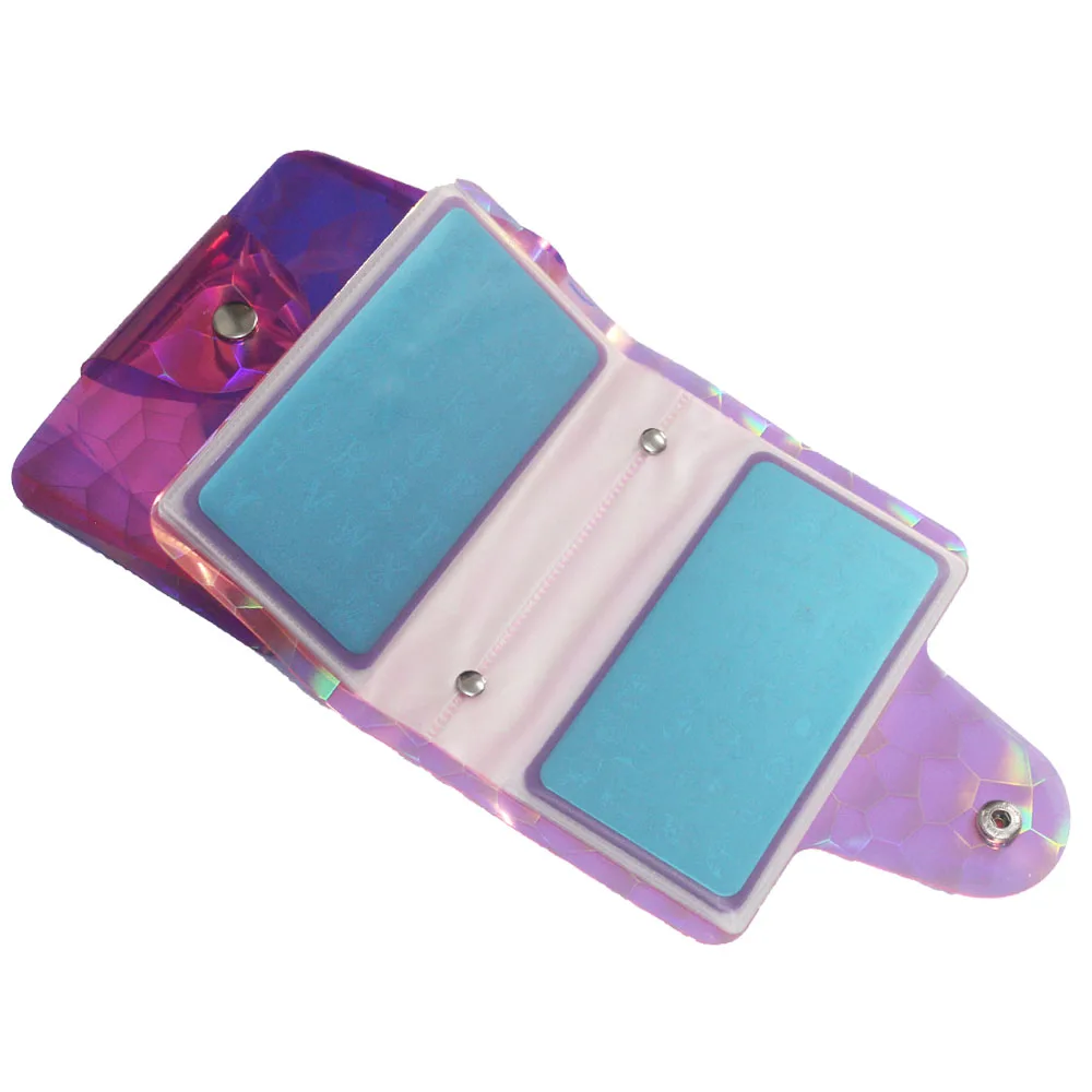 New 20Slots Nail Art Stamping Plates Holder Organizer PVC 4Colors Stencil Storage Case Image Template Bag for 12*6cm