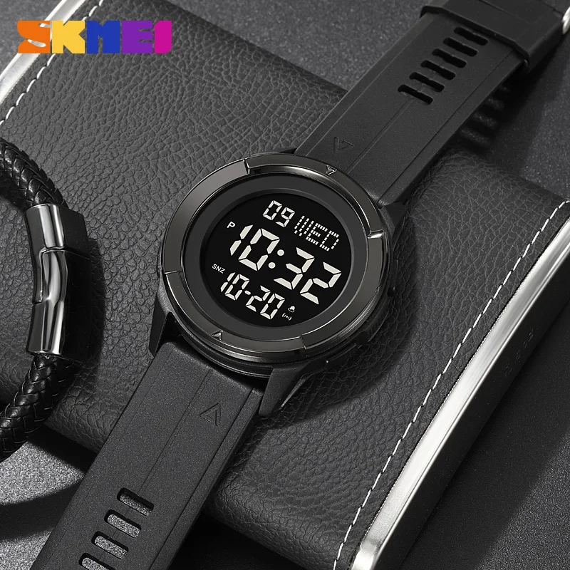 SKMEI Fashion Sport Multifunctional Digital Watch For Men Waterproof Alarm Countdown Military Electronic LED Wristwatch Reloj