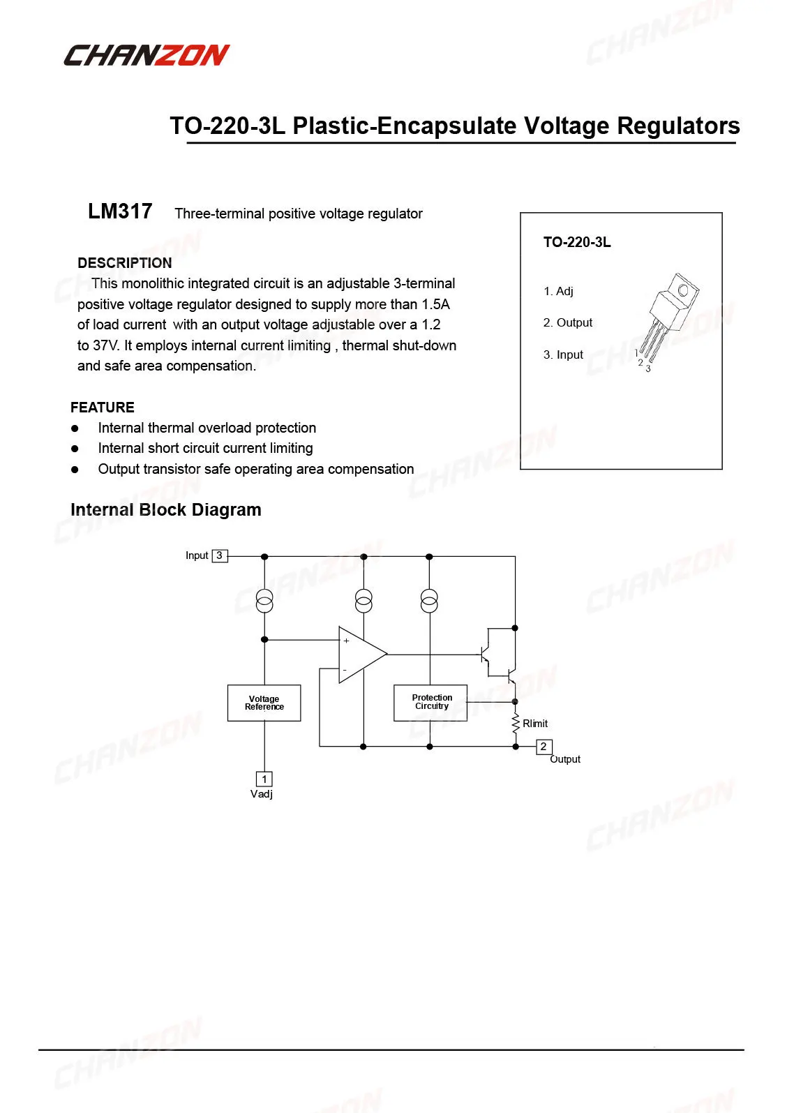 10Pcs LM317T TO-220 Three-Terminal Voltage Regulator Transistor LM317 LM 317 Bipolar Junction BJT Tube Fets Integrated Circuits