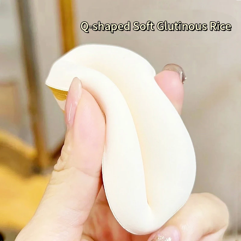 Air Cushion Cosmetic Puff Set with Storage Box - Versatile Makeup Sponge and Soft Leather Clip