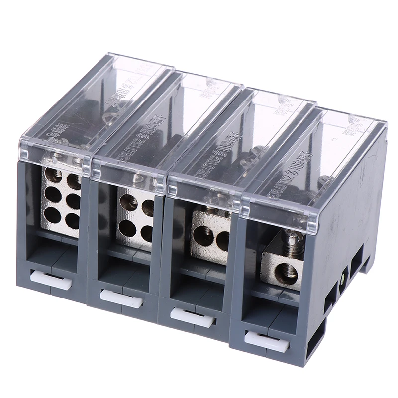 1PCS 1 in 1/2/4/6 Out 150A Din Rail Terminal Block Distribution Box One in Multiple Out Power Junction Box for Circuit Breaker din rail terminal block,external mounting box