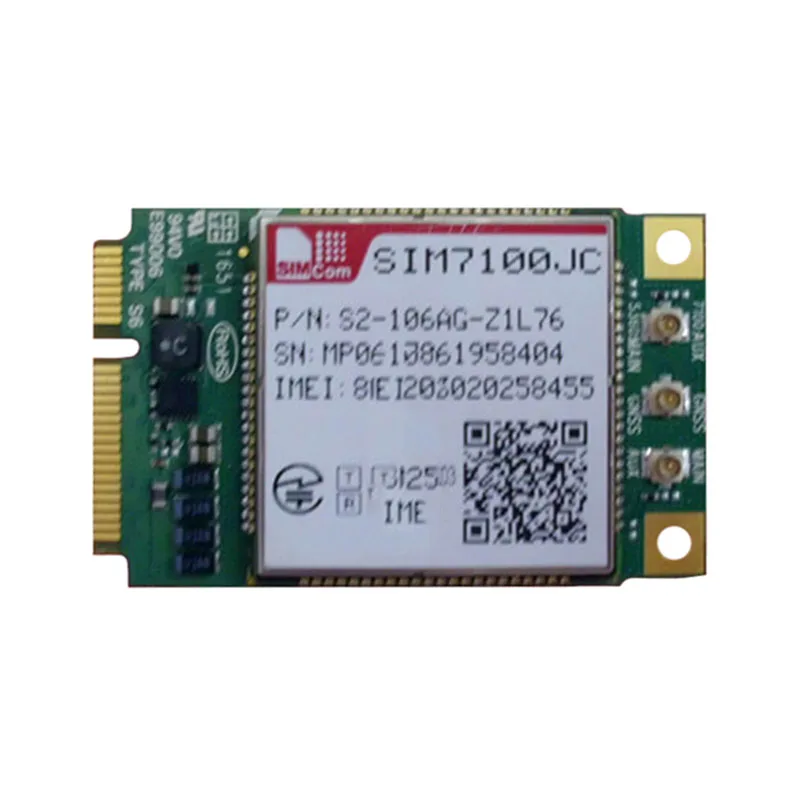 

SIMCOM SIM7100JC LTE Cat-3 mini pcie Module LTE-FDD B1/B3/B8/B18/B19 LTE-TDD B41 Tri-Band UMTS/HSDPA/HSPA+ B1/B6/B8