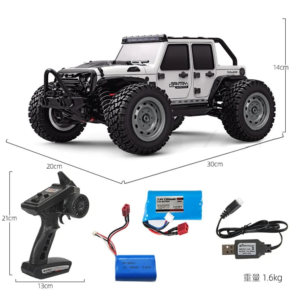16103 50km/h 1/16 Fast Rc Cars Off Road 4WD with LED