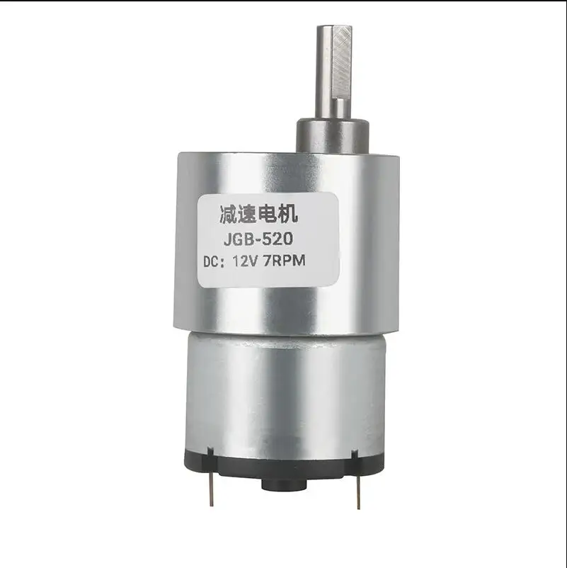 Motore Con Ingranaggi DC 6V-12V-24V JGB37-520 – Turbo Worm Full Metal Con Gearbox
