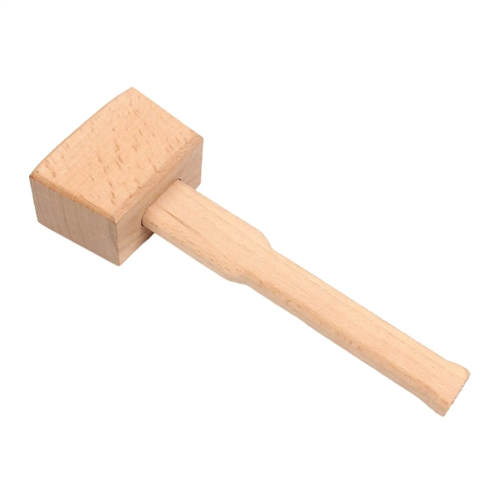 Wooden Mallet with Handle Woodworking Mallet Solid Beech Smooth Surface Premium Woodworking Hand Tool Manual Hammer Wood Hammer