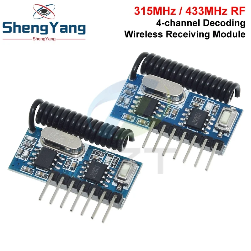 RX480E 315MHZ / 433MHZ RF Receiver Learning Code Decoder Module 315/433 ...