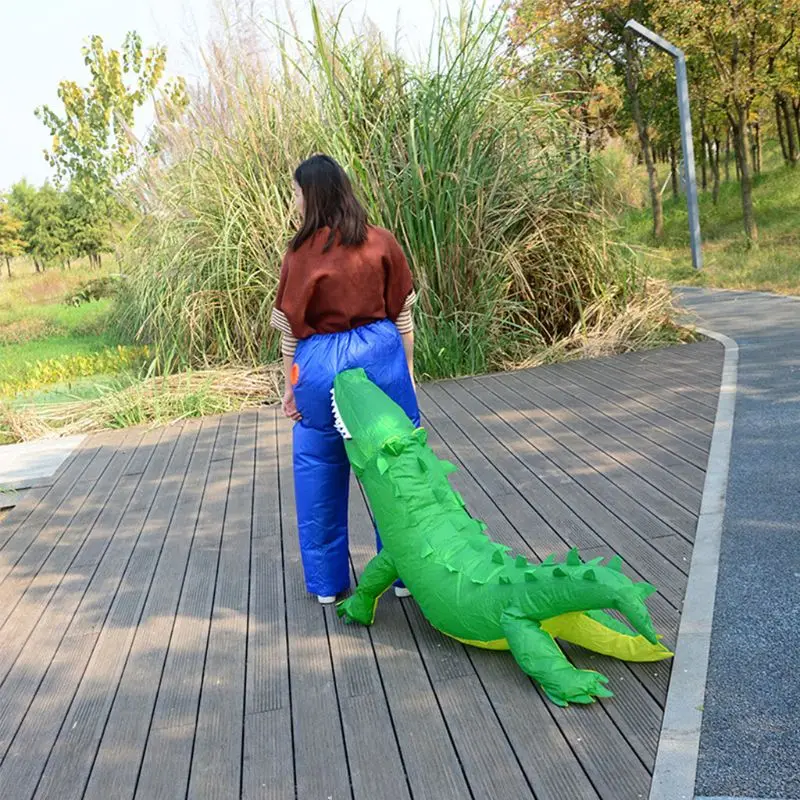 

4XBD Inflatable Costumes Kids Adults Horn Horse Novelty Fancy Dress Suit
