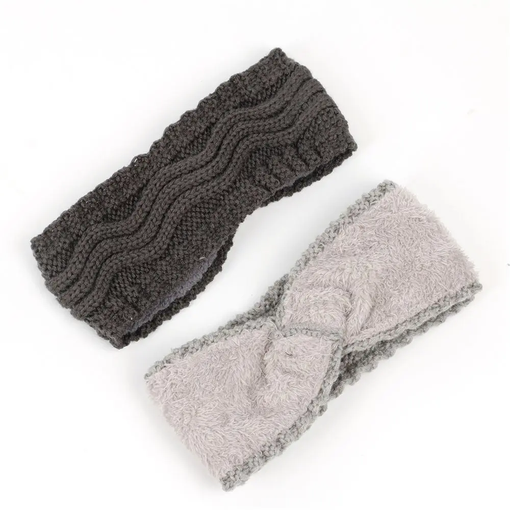 Headband for Women Winter Ear Warmer Hair Bands Soft Stretch Turban Knitted Head Bands Fashion Hair Accessories