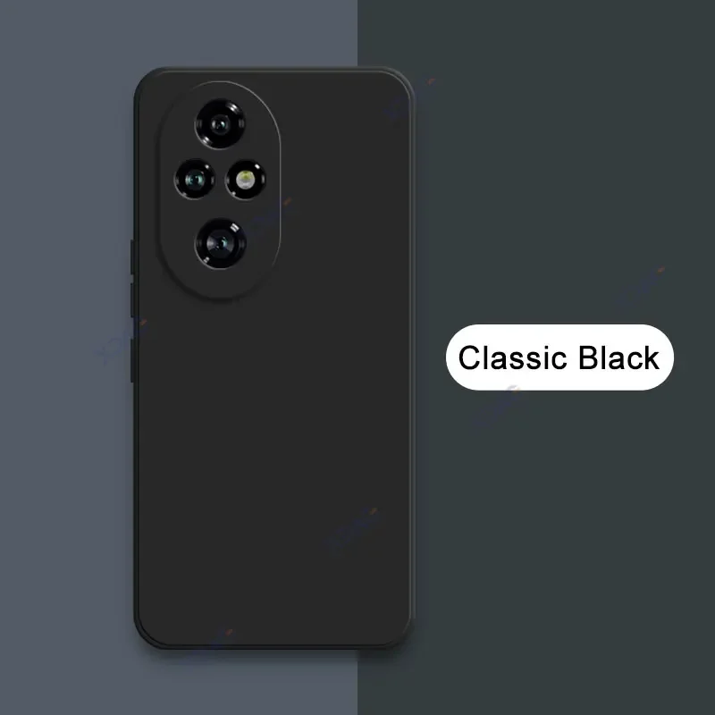 Premium Square Liquid Silicone Phone Case with Lens Protection, Double Liner Design