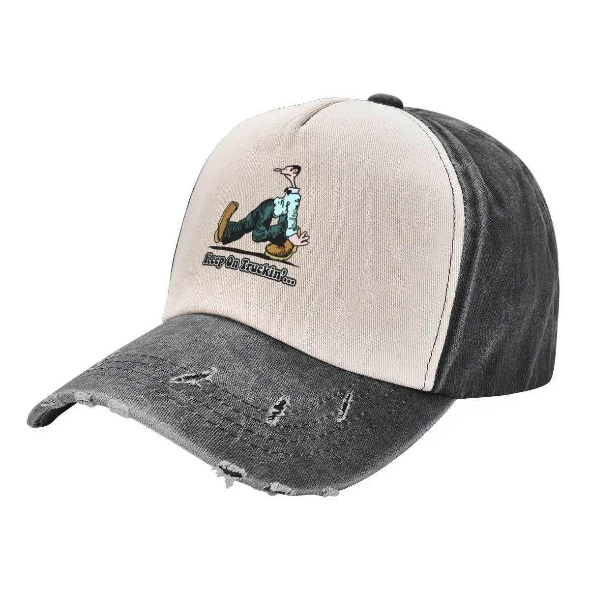 

Keep on truckin' bleu Baseball Cap Trucker Cap Horse Hat Men's Luxury Women's