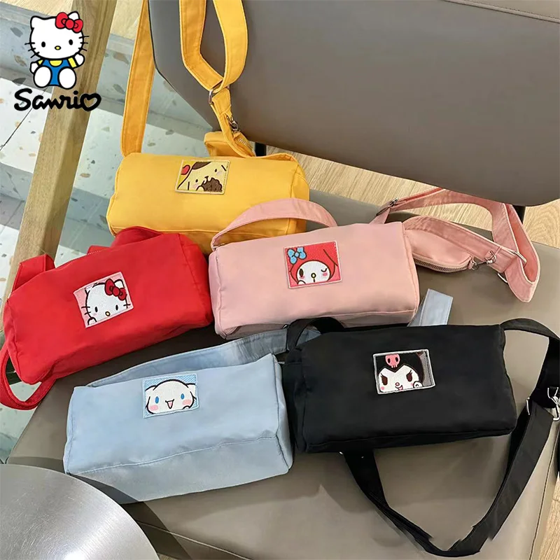 

New Sanrio Cross Bag Hello Kitty Cinnamoroll Kuromi My Melody Shoulder Bags Messenger Bags Student Backpack Birthday Gifts Toys