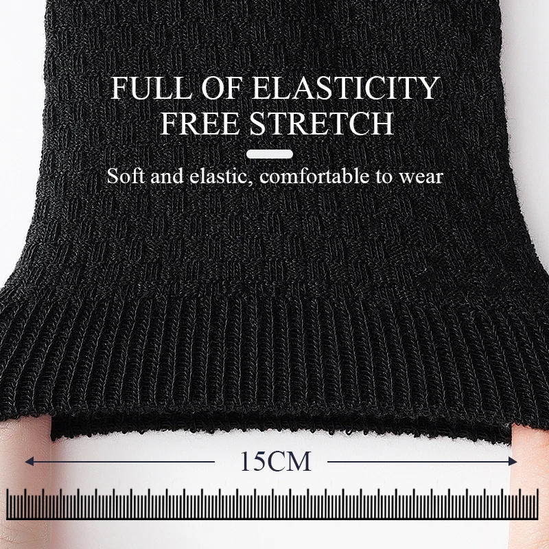 8 Paare/los Bambus Faser Hohe Qualität Männer Atmungsaktive Kompression Lange Socken Business Casual Männlich Große größe 38-45_voghion.com