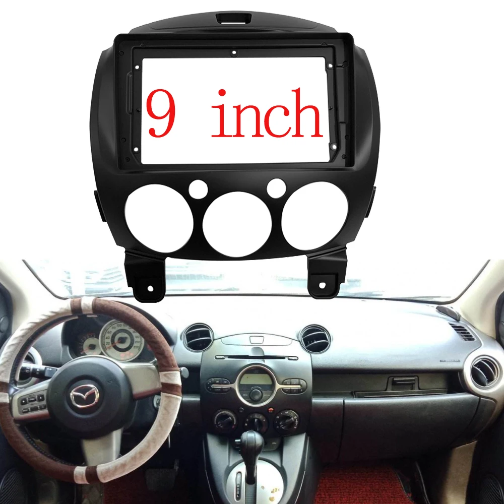 Автомобильный радиоприемник 2 Din 9 дюймов установка DVD GPS Mp5 ABS PC пластиковая панель