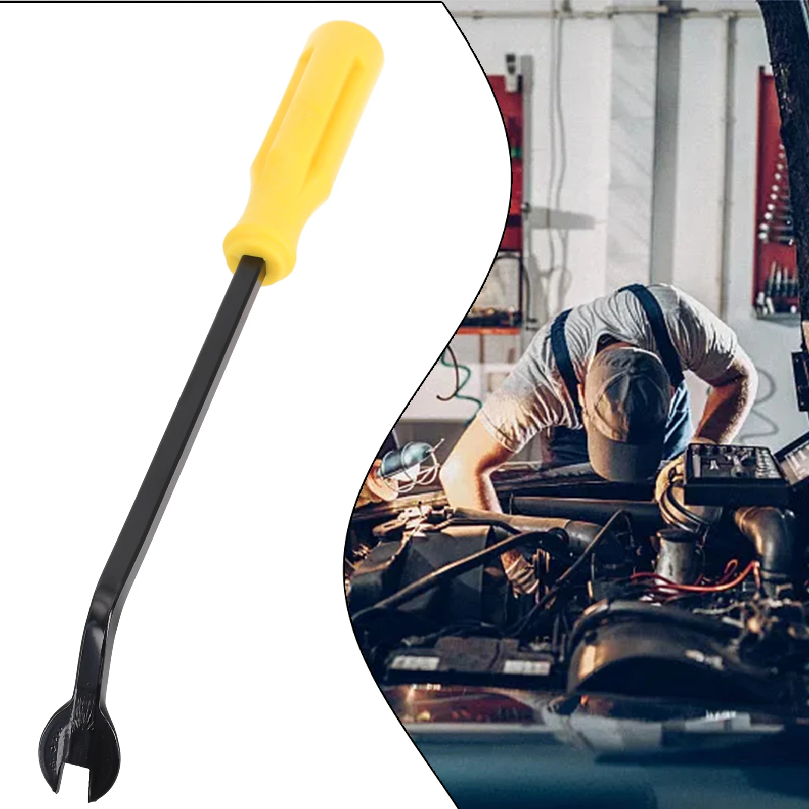 

1X 22.5cm Car Door Panel Trim Upholstery Retaining Clip Removal Puller Pry Tool Car Inner Fastener Clips Removal Hand Tool