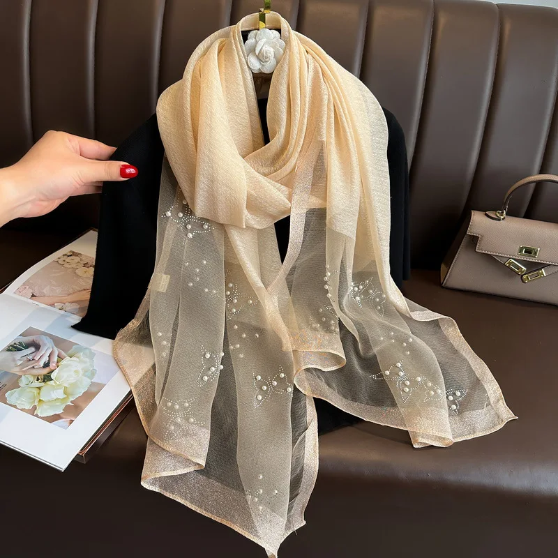

Long silk wool scarf Shawls and Wraps for Women Bufandas Foulard Headkerchief Hijab Pashmina Neck Winter Scarves Bandana Poncho