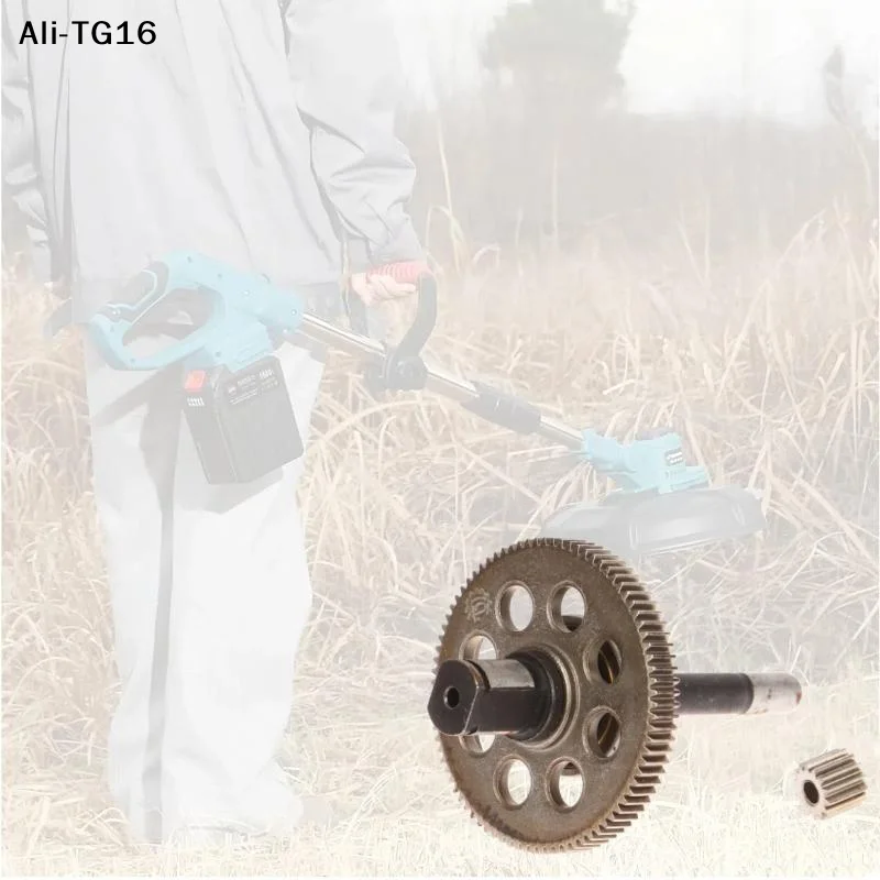 【Y】1 세트 14 톱니 83 톱니 브러시리스 모터 기어 체인 톱 미니 기어(전동 공구용 샤프트 포함) 550 유형 어셈블리