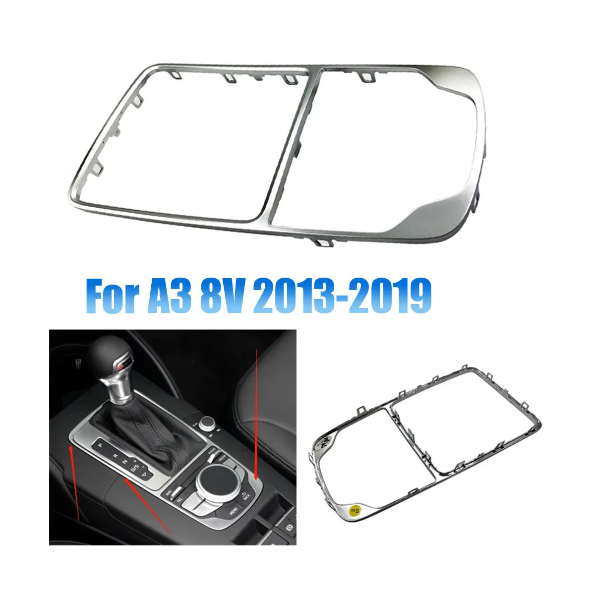 

8V0864260A хромированная Задняя панель для Audi A3 8V S3 2014-2019