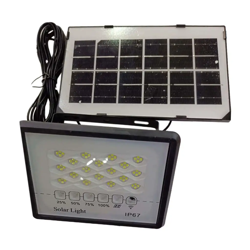 Solar Light Adjustable Stand with Indicator Light 100W Solar Powered Floodlight