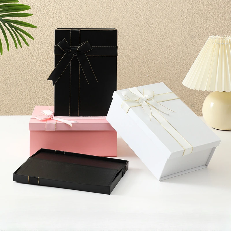 Caja de regalo de lujo vacía, con tapas cajas decorativas, cinta perfecta  para bodas, navidad, cumpleaños, Día de San Valentín
