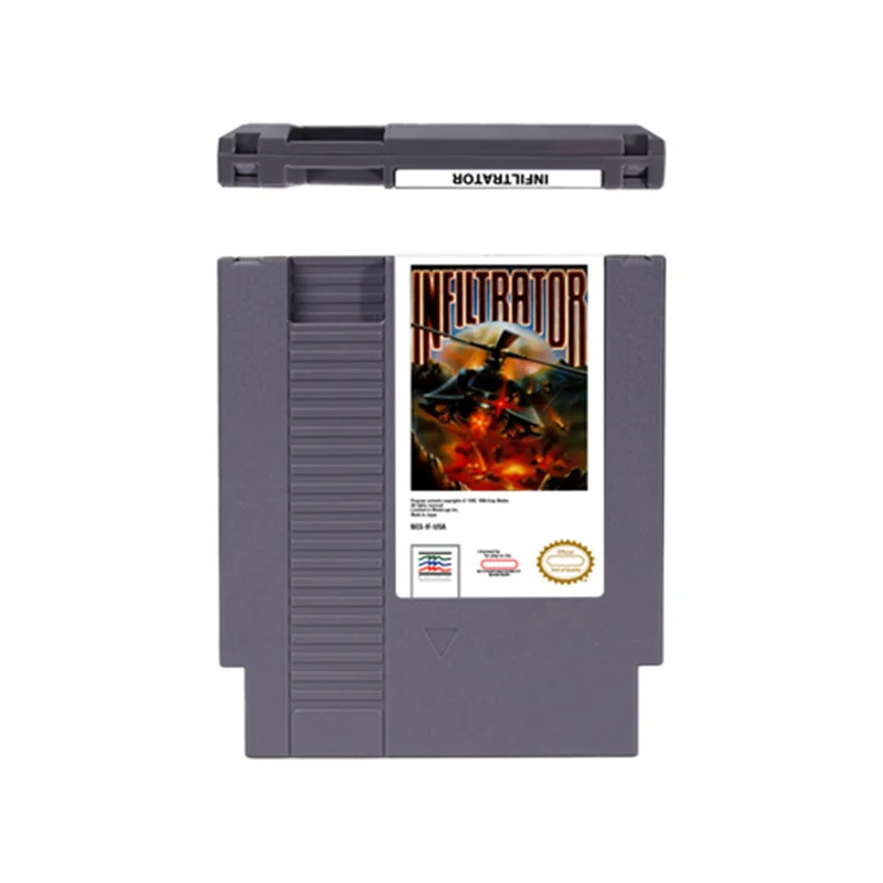 Infiltrator 72 Pins 8bit Game Cartridge For Nes Video Game Console Memory Cards AliExpress