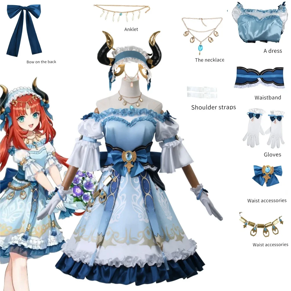 Anime Nilou Cosplay Costume Genshin Impact Carnival Uniform Anime Halloween Costumes Women Game Anime Cosplay