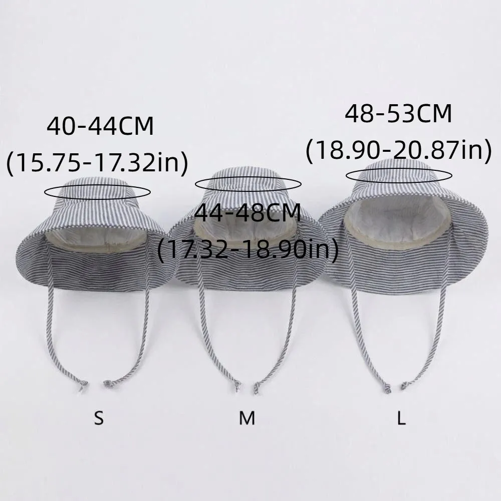 면 소재  태양 모자 큰 챙 UV 차단 어린이 버킷햇 단색 통기성 아동 파나마 모자 여름 시즌