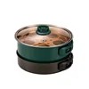 Electric Cooking Pot Foldable Hotpot Portable Multicooker Split Type Rice Cooker Frying Pan Home Travel 1.6L 1