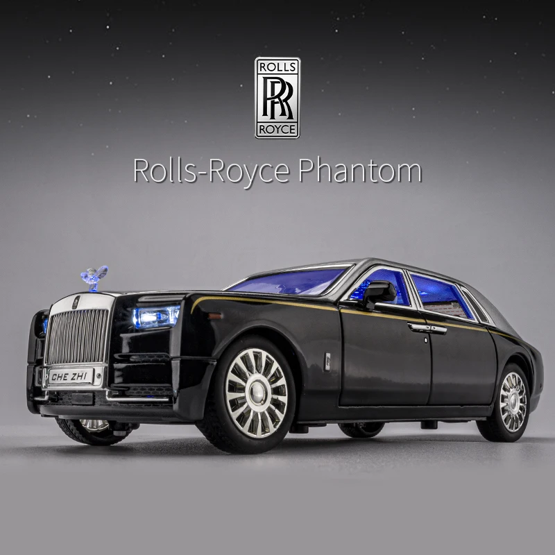 1:24 Rolls Royce Phantom Mansory Alloy Car Diecasts & Toy Vehicles Car Model Sound and light Pull back Car Toys For Kids Gifts