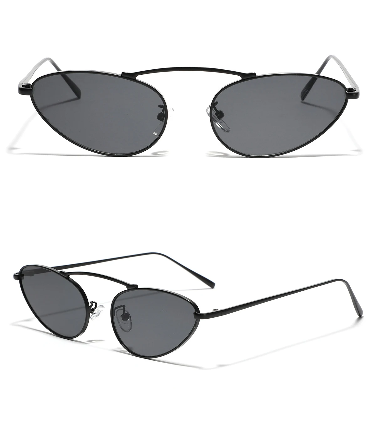 Sexy Cat Eye Sonnenbrille Frauen Vintage Dreieck Metall Sonnenbrille für Männer Mode Marke dekoration gläser Party Gafas De Sol – Detail 10
