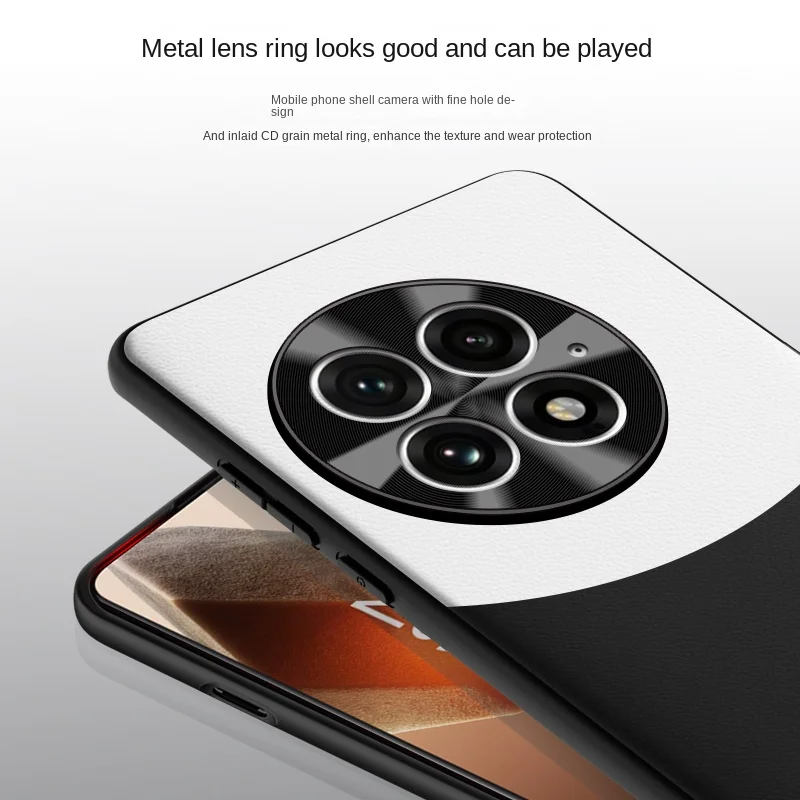 Vegan Leather Grain Soft Protective Back Cover Case - Enhanced Full Coverage