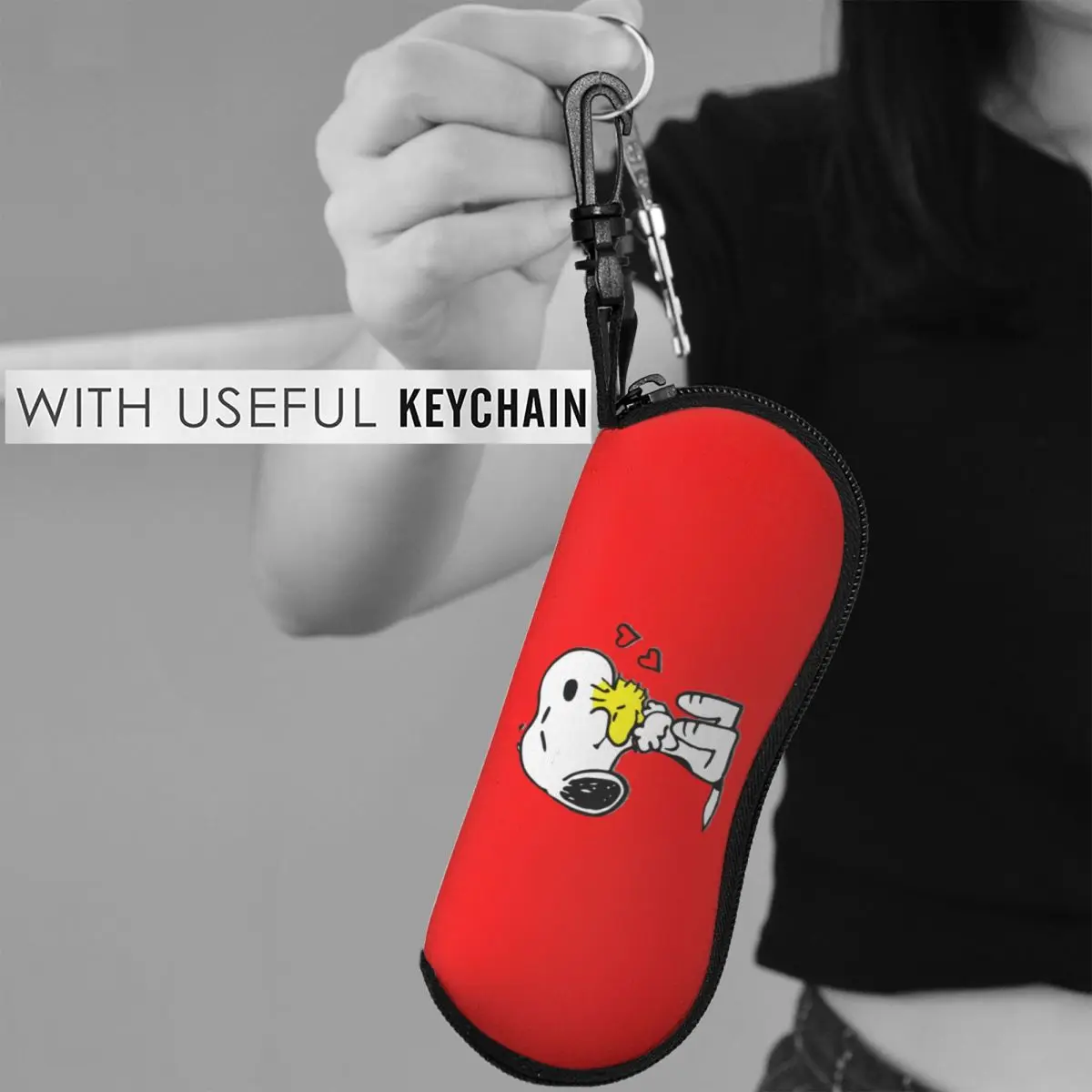 Glasses Case Cute Cartoon Glasses Case Snoopy Peanuts Comics Accessories Storage Box