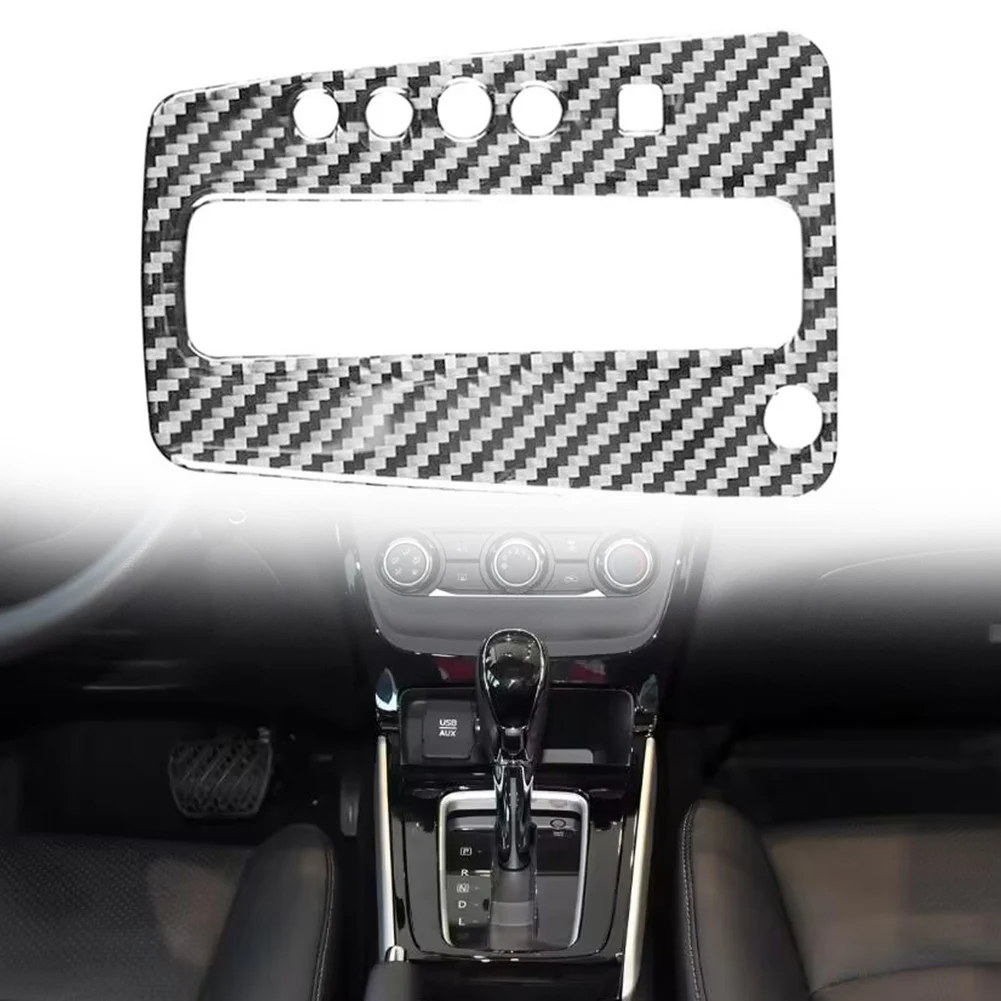 

Brand New Panel Cover Trim Car Cover Car Accessories Carbon Fiber Vinyl Central Console Shift Cover DIY Car Sticker