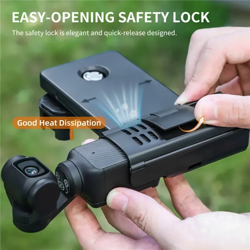 DJI Osmo Pocket 3 Phone Holder Expansion Bracket Handheld Bracket for DJI Pocket 3 Handle Adapter Camera Accessories