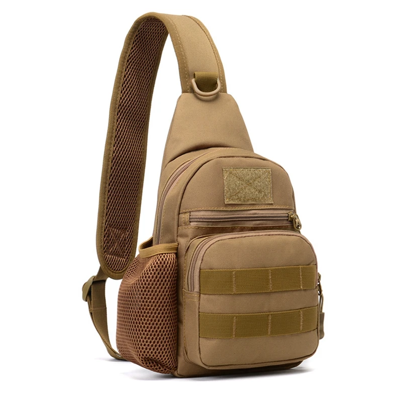 Military Tactical Sling Bag Men Outdoor Hiking Camping Shoulder Bag Army Hunting Fishing Bottle Pack Chest Sling Molle Backpack