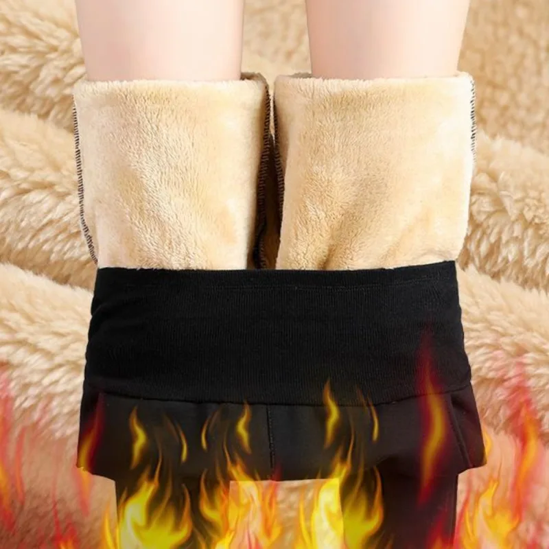 2023Women's Autumn and Winter New Fashion Simple Solid Color Pockets Korean Versatile Loose High Waist Plush Thick Sweatants