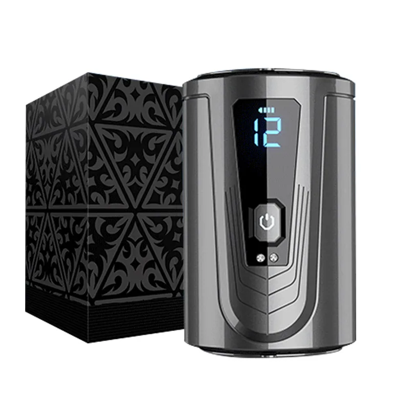 Automatic Male Masturbator 12 Vibration Function Masturbation Cup Penis Enlargement Delays  Ejaculation Male Sex Toys for Adults