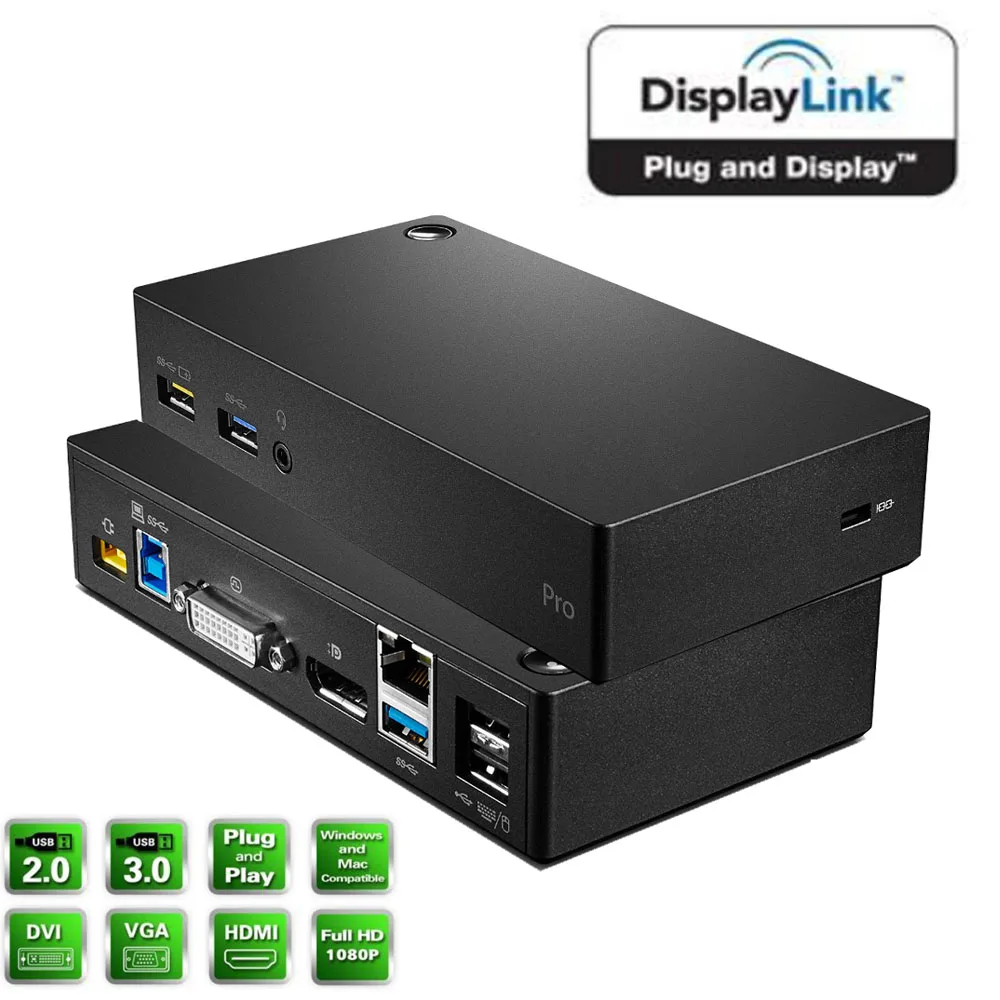 Thinkpad usb 3 0 pro dock displaylink hub usb c usb 3 0 docking dual