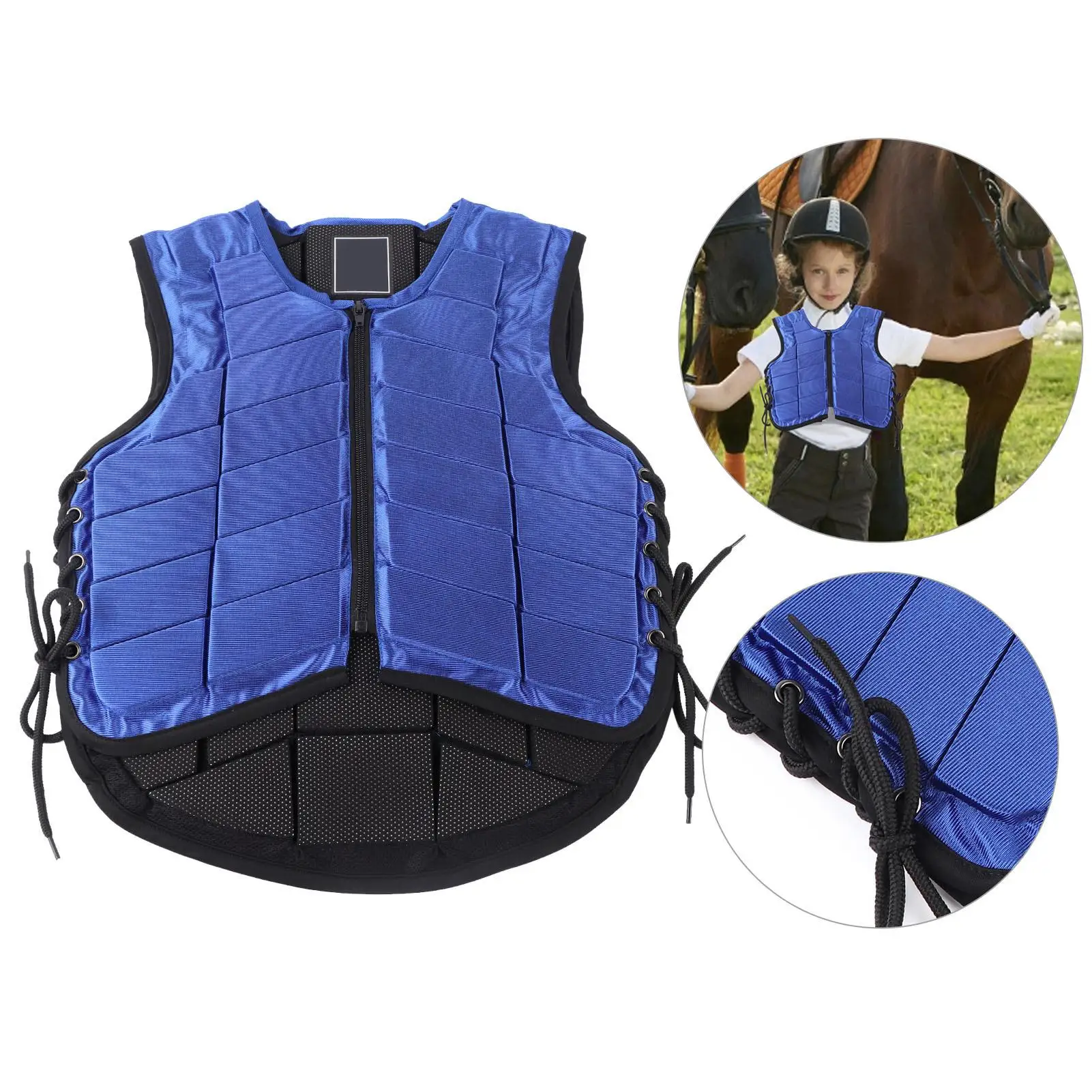 Children's Equestrian  Vest - Horse Riding Protective Gear for Kids - Shock Absorbent Waistcoat 2