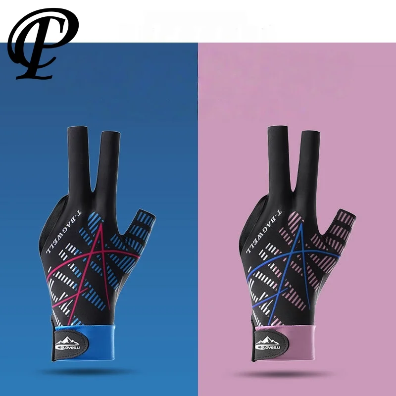 1 PC Pool Gloves Snooker Billiard Left Hand Half Finger Men Women Anti-Slip Soft Comfortable Lightweight Pool Table Glove