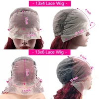 Perruques de cheveux humains lisses bordeaux 99J avec dentelle frontale 13x4 13x6 HD transparente, perruque frontale complète en dentelle, densité 200, perruques de cheveux raides 6
